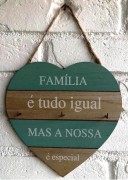 Placa Porta Chave com Frases Coração 2